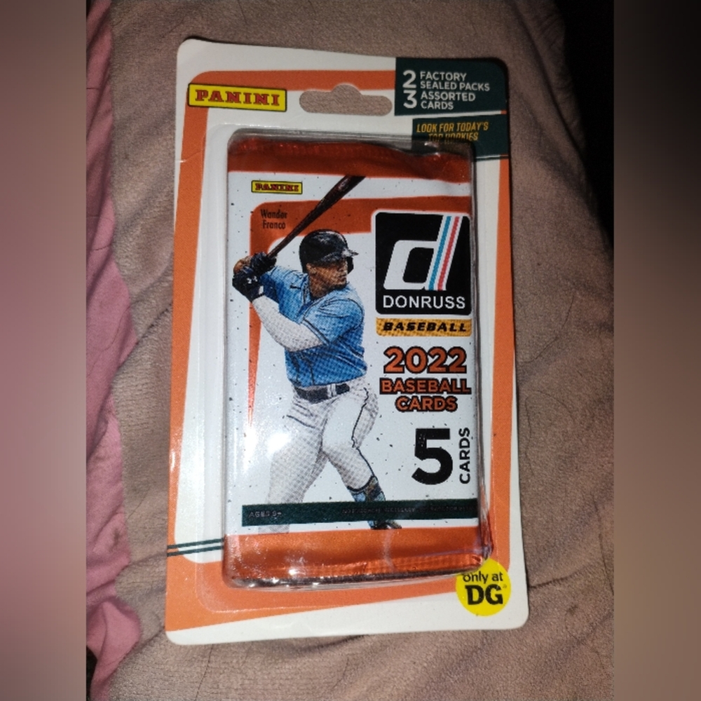 2022 Panini Donruss Baseball Cards Dollar General 3 Cards 2 Packs Blister